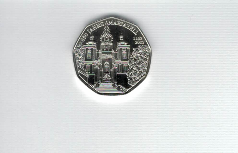  5 Euro 2007 Mariazell silber 8g fein Österreich Spittalgold9800 (04974/10)   