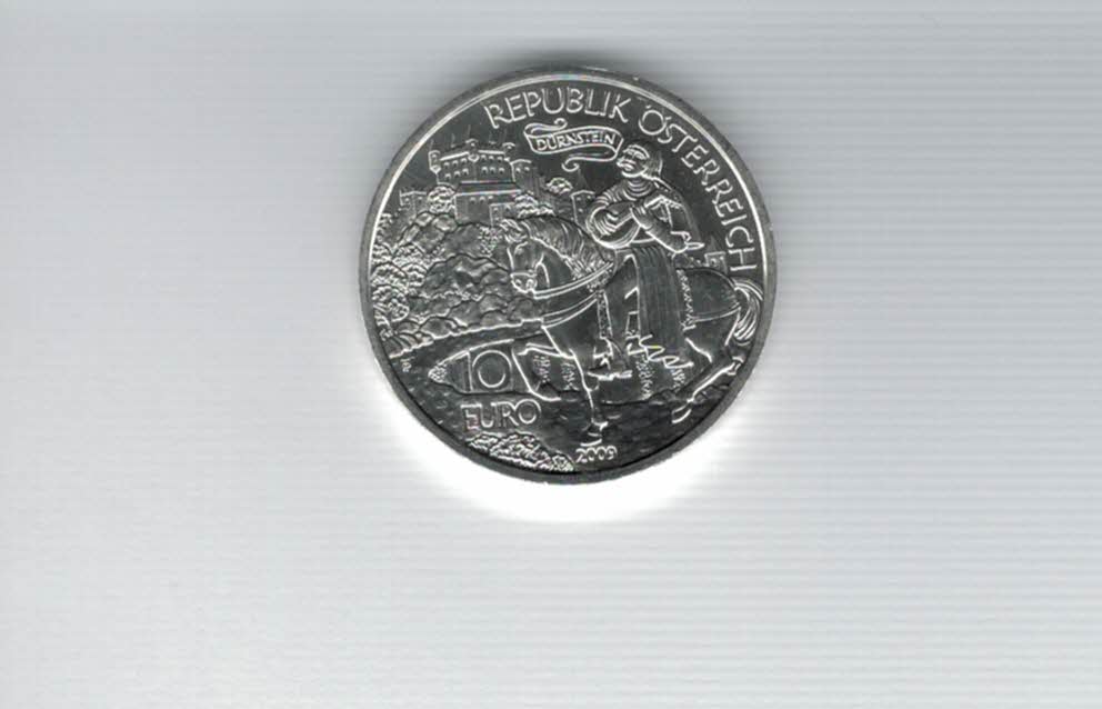  10 Euro 2009 Dürnstein Richard Löwenherz silber 925/16g fein Österreich Spittalgold9800 (4971/16   