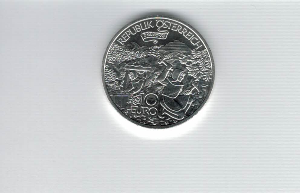  10 Euro 2010 Erzberg silber 925/16g fein Österreich Spittalgold9800 (4971/17   
