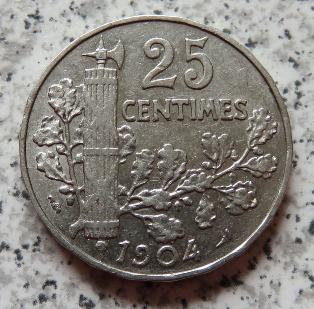  Frankreich 25 Centimes 1904   