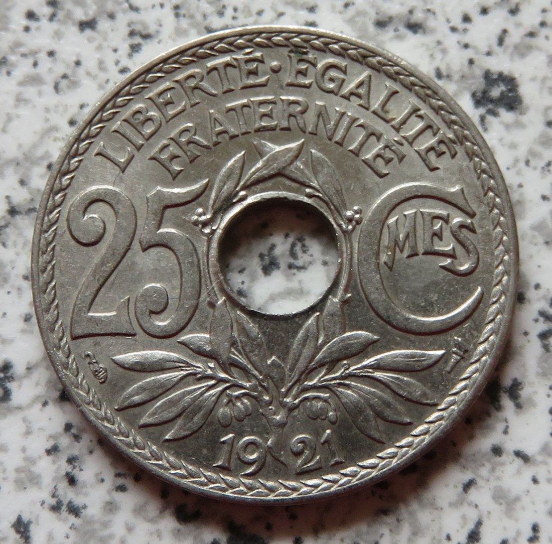  Frankreich 25 Centimes 1921   