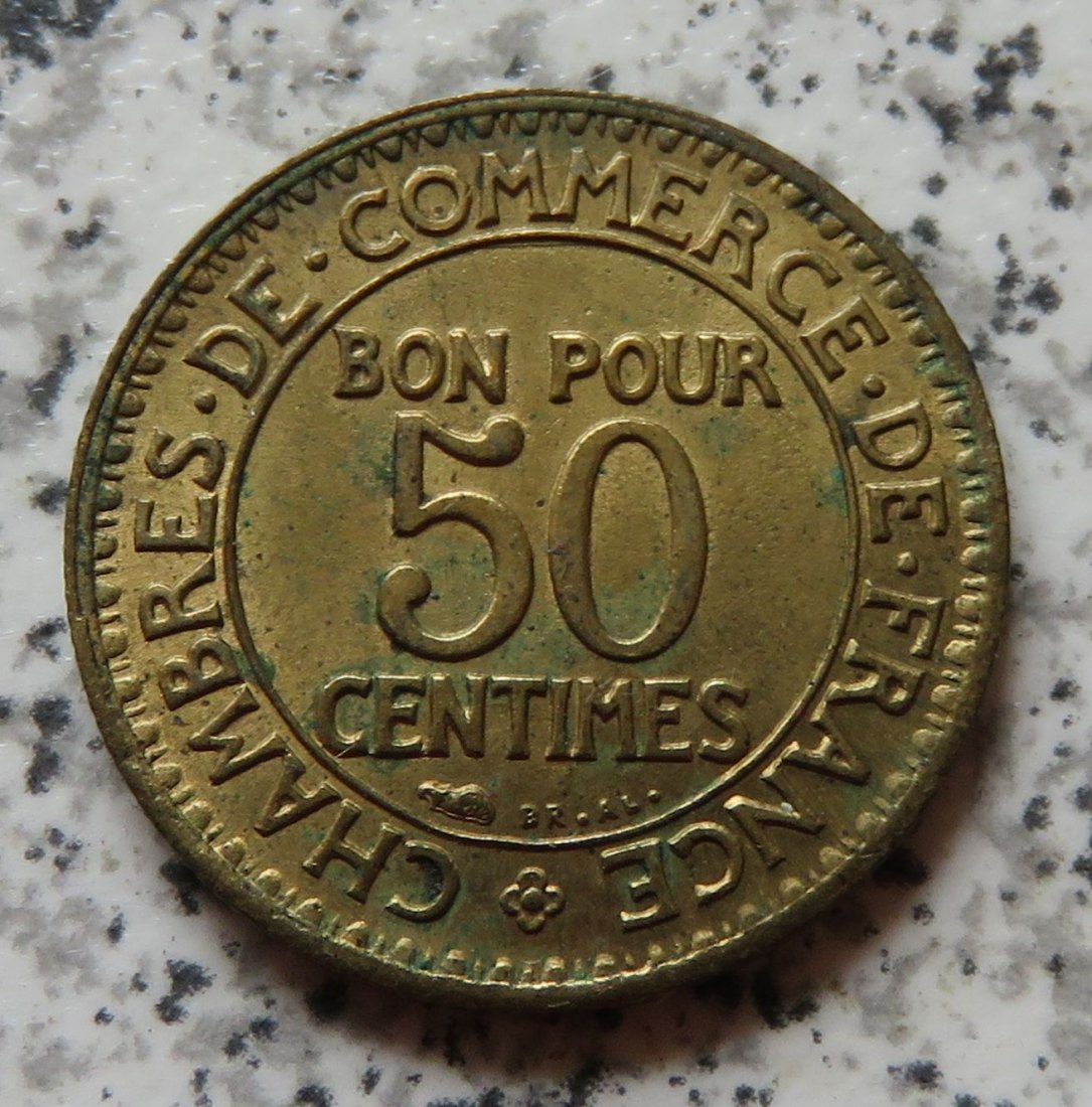  Frankreich 50 Centimes 1927, besser   