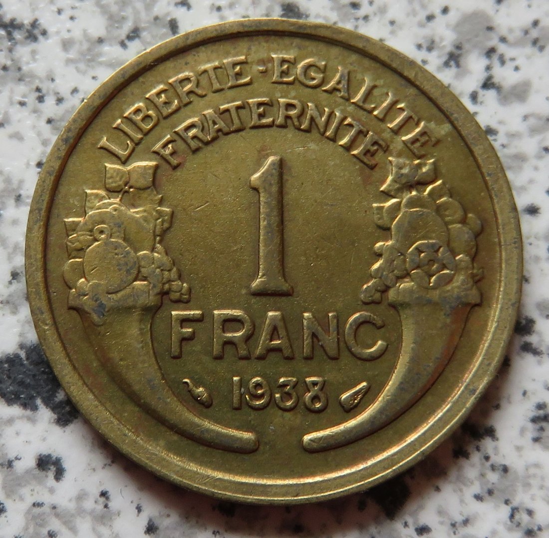  Frankreich 1 Franc 1938   