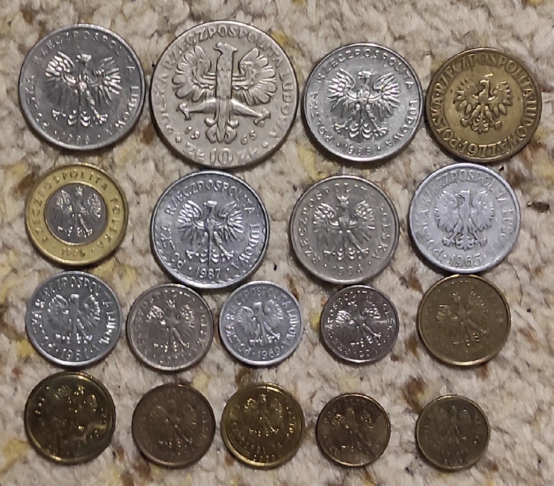  Set 086: Polen Münzlot mit 18 verschiedenen Münzen   