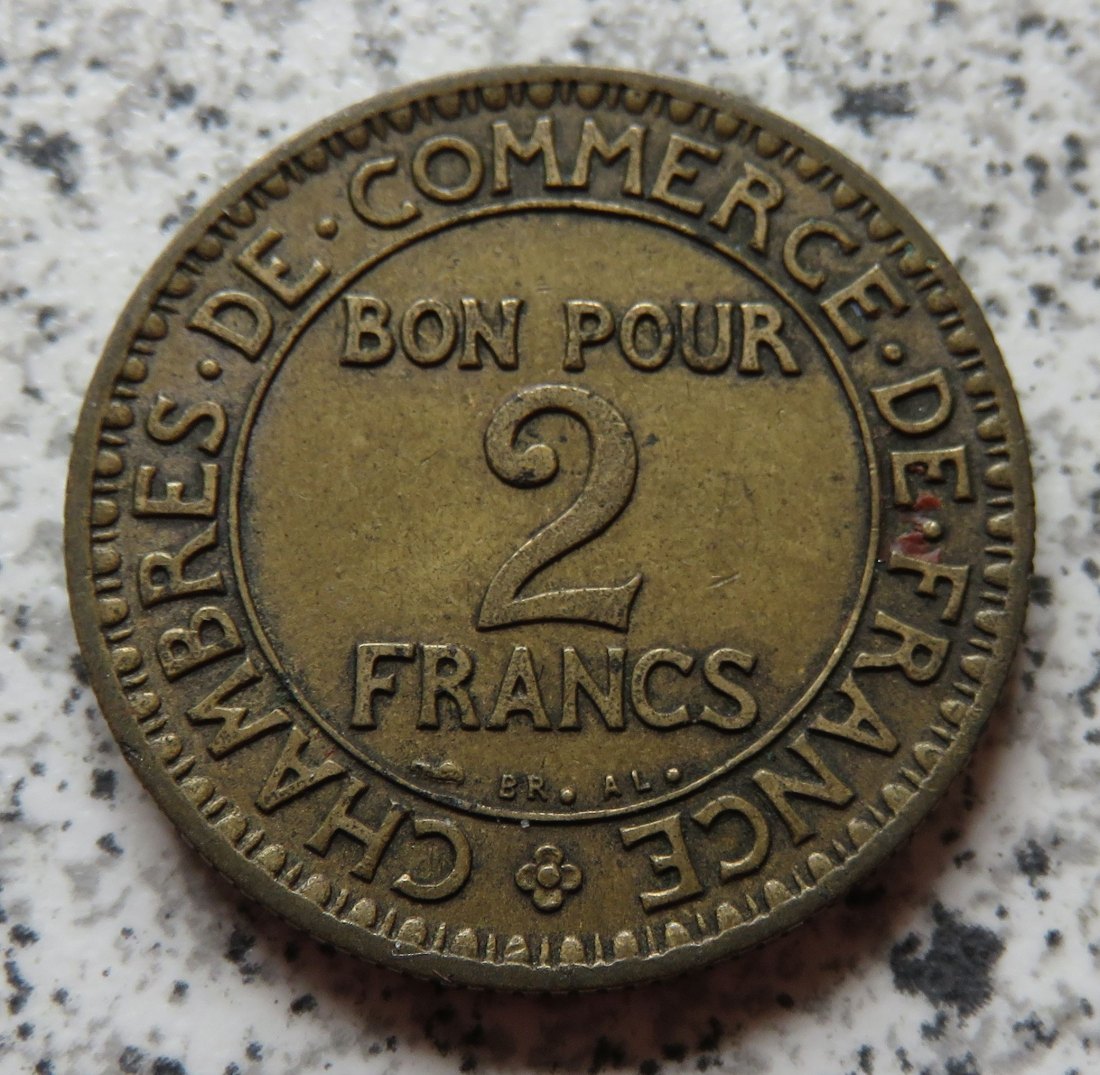  Frankreich 2 Francs 1922   