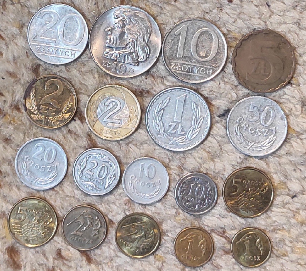  Set 087: Polen Münzlot mit 18 verschiedenen Münzen   