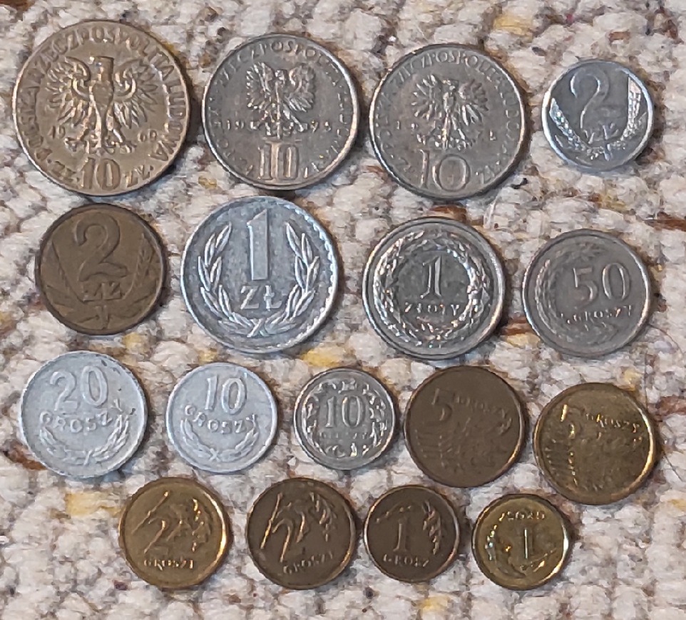  Set 088: Polen Münzlot mit 18 verschiedenen Münzen   