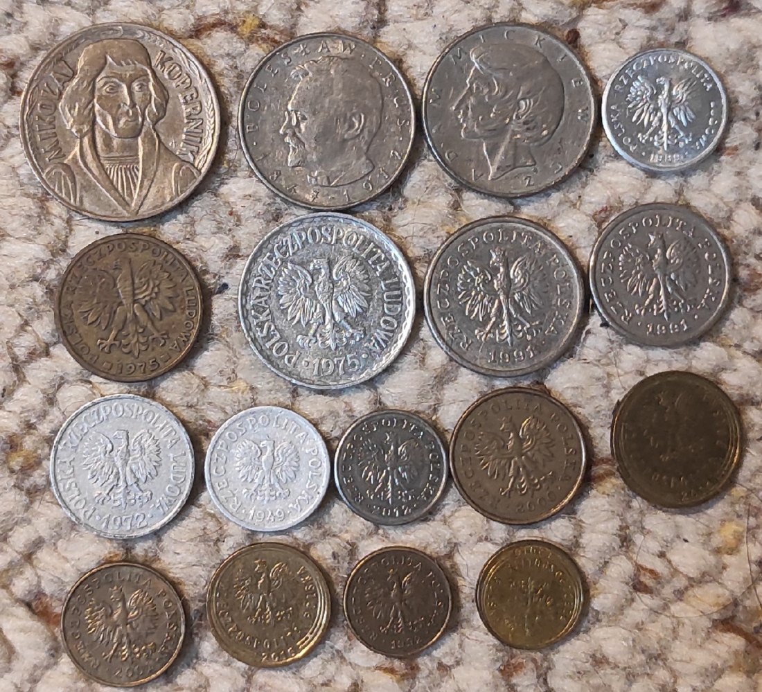  Set 088: Polen Münzlot mit 18 verschiedenen Münzen   