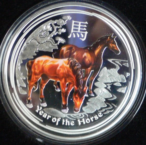  - kirofa - Australia 1$- 2014 - LUNAR II HORSE- 1 Oz Silver 999. PROOF.   