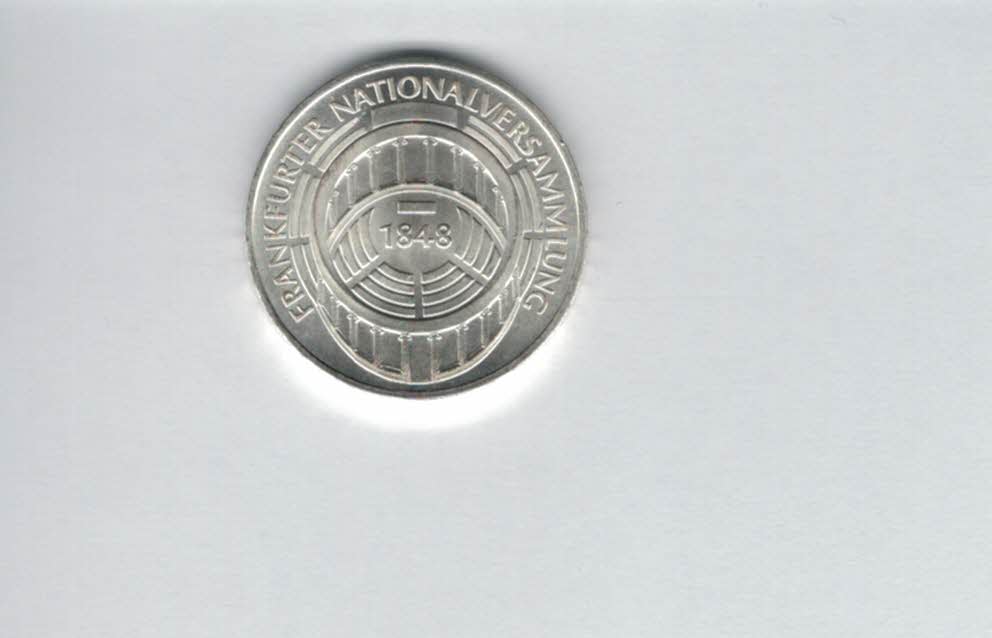  5 Mark 1973 G Frankfurter Nationalversammlung silber 7g fein BRD Deutschland Spittalgold9800 (4601/8   
