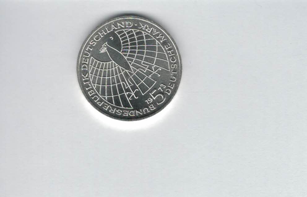  5 Mark 1973 J Nikolaus Kopernikus silber 7g fein BRD Deutschland Spittalgold9800 (4601/9   