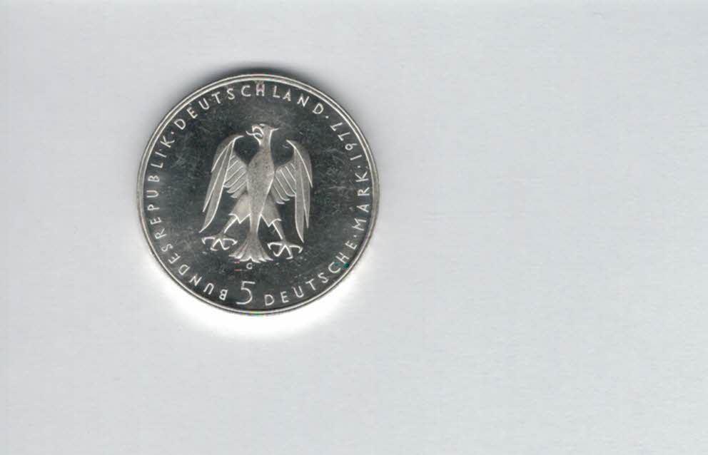  5 Mark 1977 G Heinrich von Kleist silber 7g fein BRD Deutschland Spittalgold9800 (4601/13   
