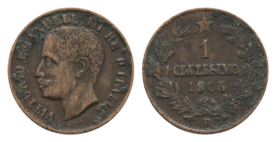  Ausland; Italien; Kleinmünze 1903   