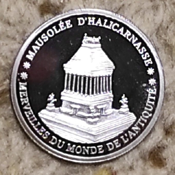  Elfenbeinküste 500 Francs 2008, SILBER, Mausoleum von Halicarnassus   