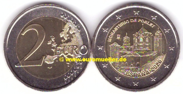 Spanien 2 Euro Gedenkmünze 2026...Poblet...unc.   