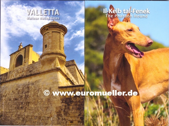 Malta 2x 2 Euro Gedenkmünzen 2026...Valletta + Pharaonenhund...bu. in CC   