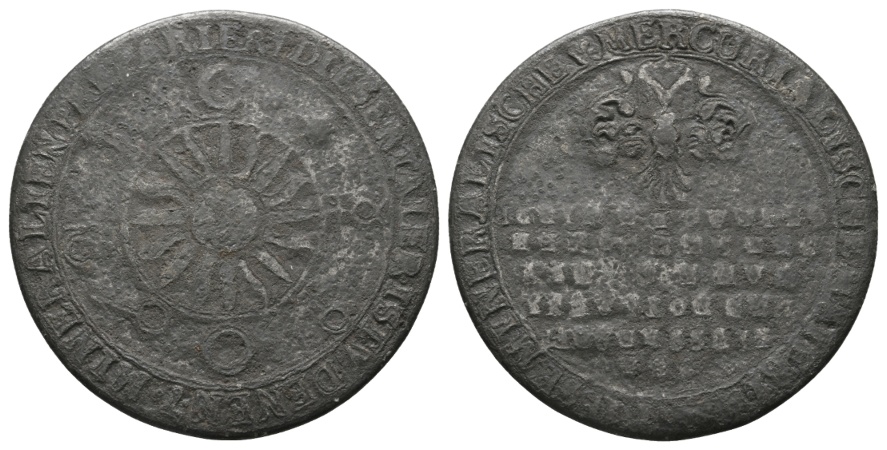  Medaille; Heilungs-Amulett; 7 Metalle der Alchemie; 21,28 g; Ø 48,41 mm   