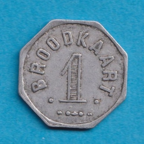  Belgien - Belgium Jeton oder Torken 1 Broodkaart 1880 Stadt Gent – Vooruit Gewest Dendermonde   