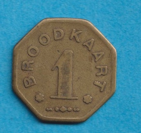  Belgien - Belgium Jeton oder Torken 1 Broodkaart 1880 Stadt Gent   