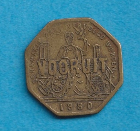  Belgien - Belgium Jeton oder Torken 1 Broodkaart 1880 Stadt Gent   