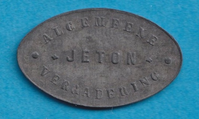  Belgien - Belgium Jeton Genossenschaftsmarke Stadt Gent - Moyson ca.1880   