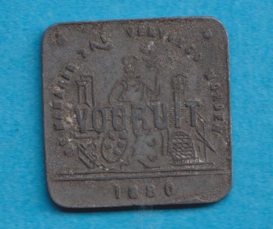  Belgien - Belgium Jeton oder Torken 1 Broodkaart 1880 Stadt Gent   