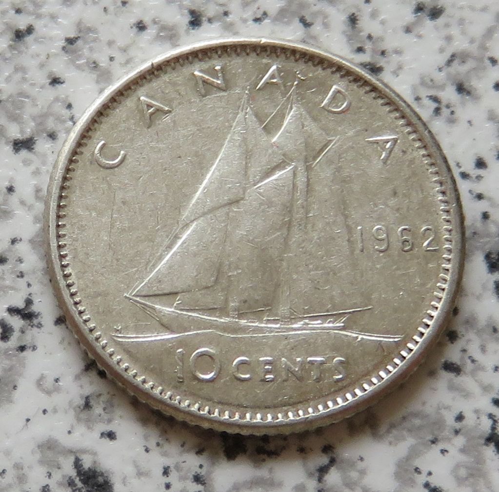  Canada 10 Cents 1962   