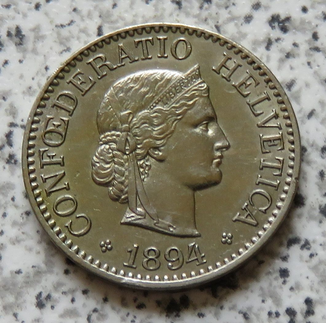  Schweiz 10 Rappen 1894, Erhaltung   