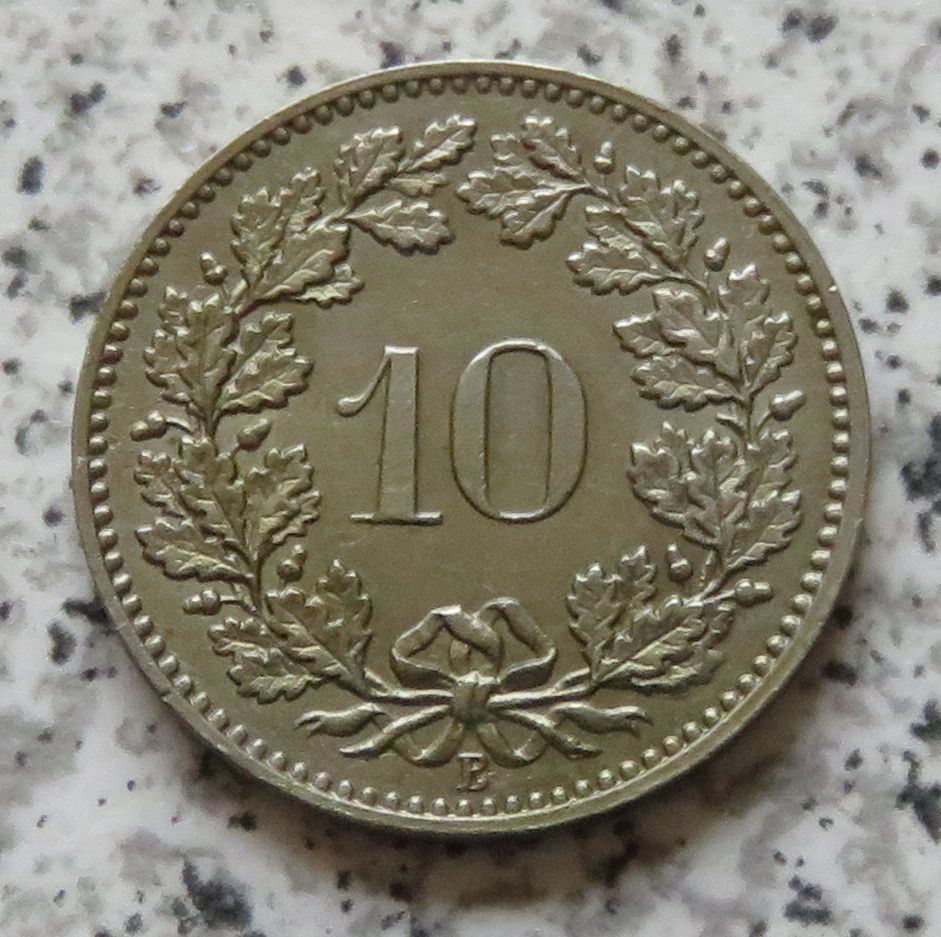  Schweiz 10 Rappen 1894, Erhaltung   
