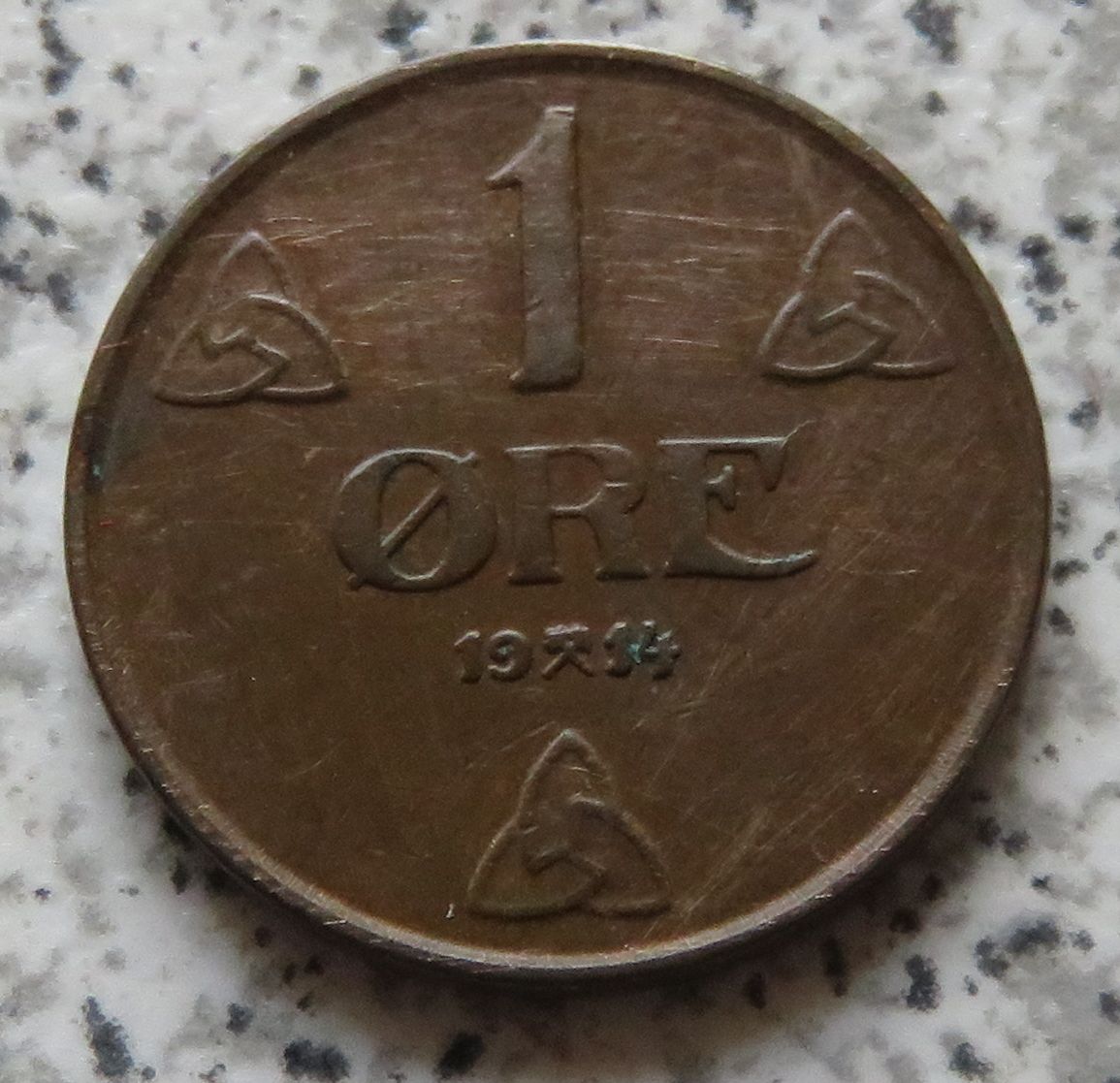  Norwegen 1 Öre 1914   