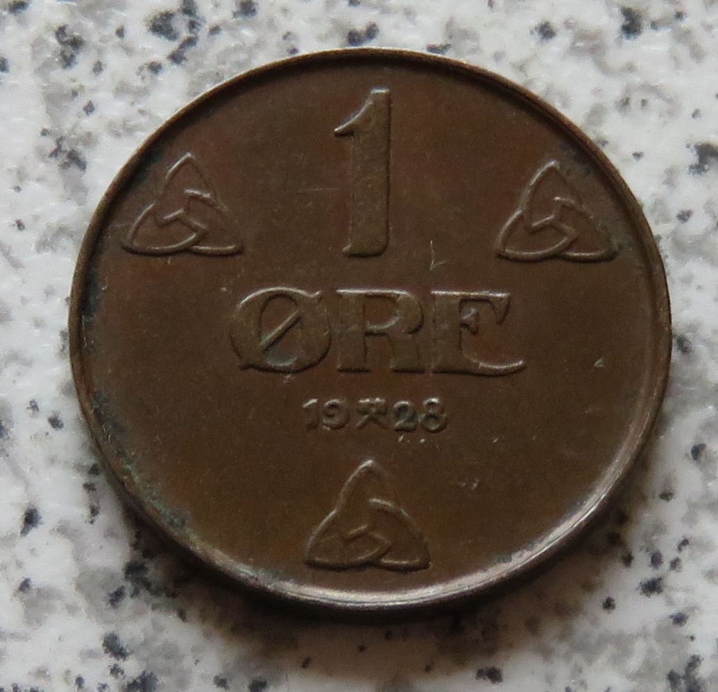  Norwegen 1 Öre 1928   