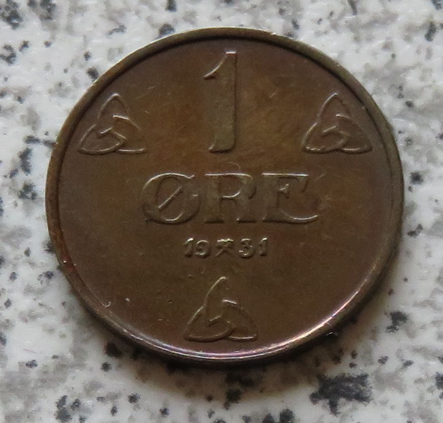  Norwegen 1 Öre 1931   