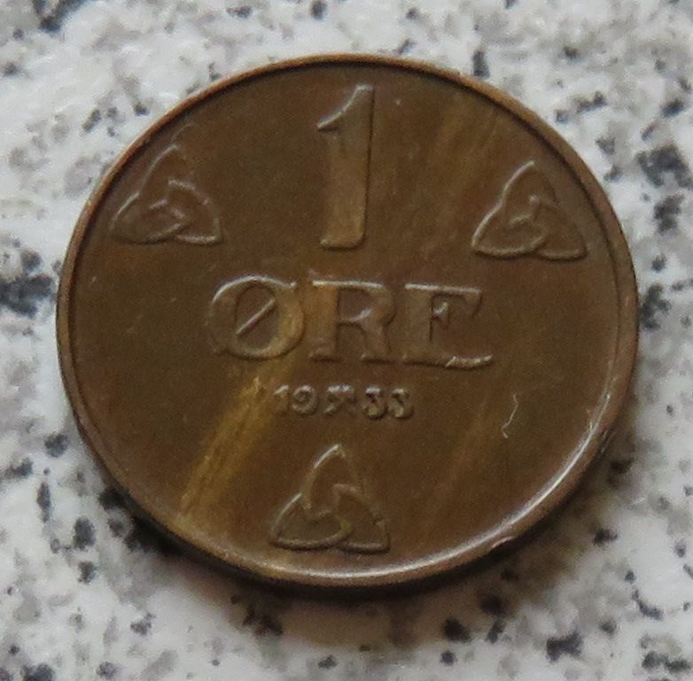  Norwegen 1 Öre 1933   