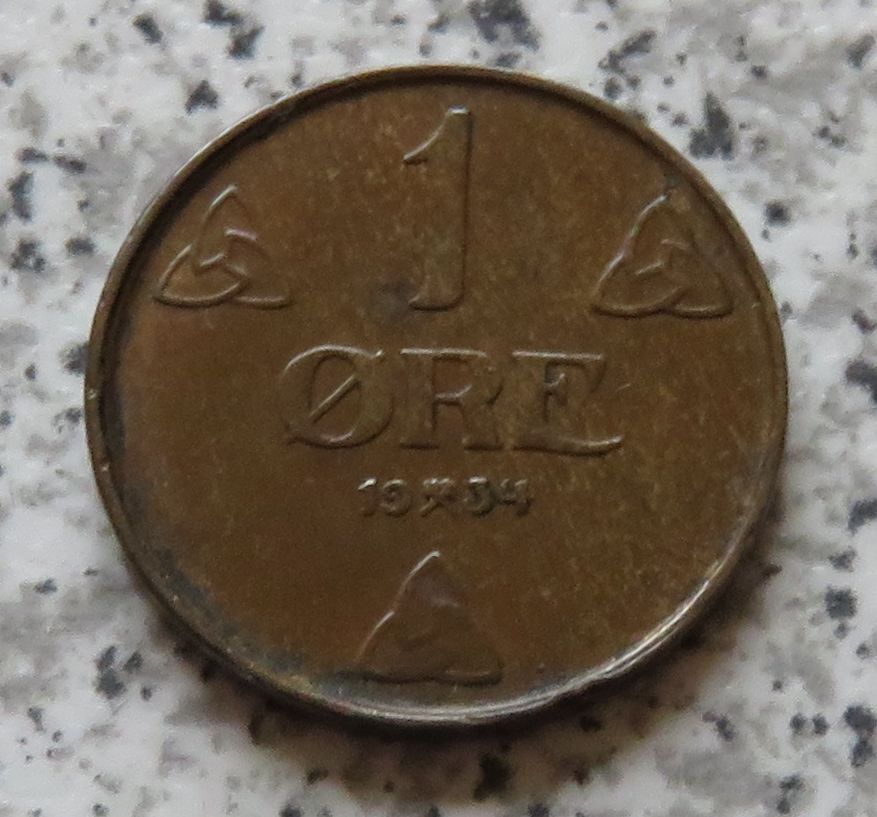 Norwegen 1 Öre 1934   