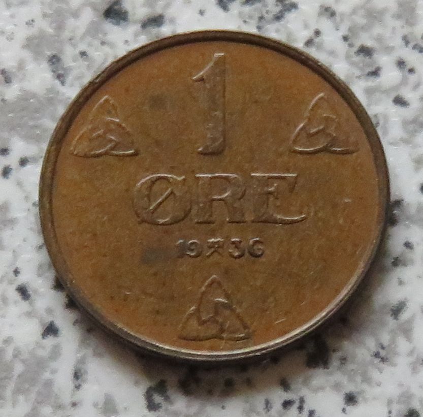  Norwegen 1 Öre 1936   