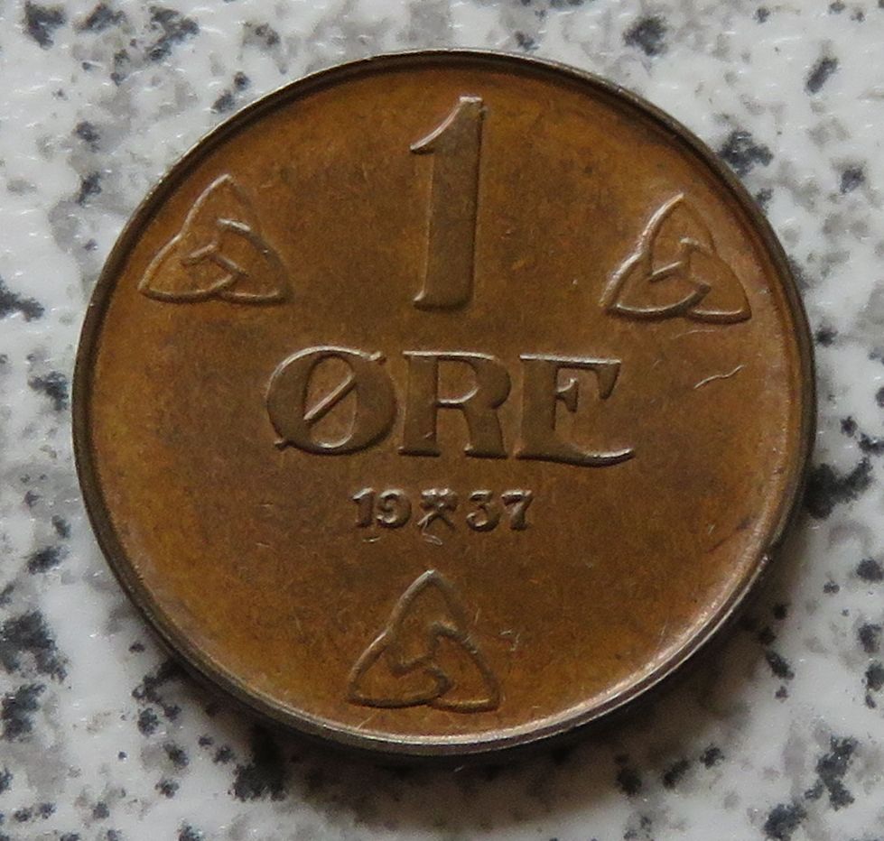  Norwegen 1 Öre 1937   