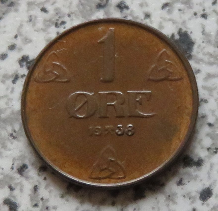  Norwegen 1 Öre 1938   