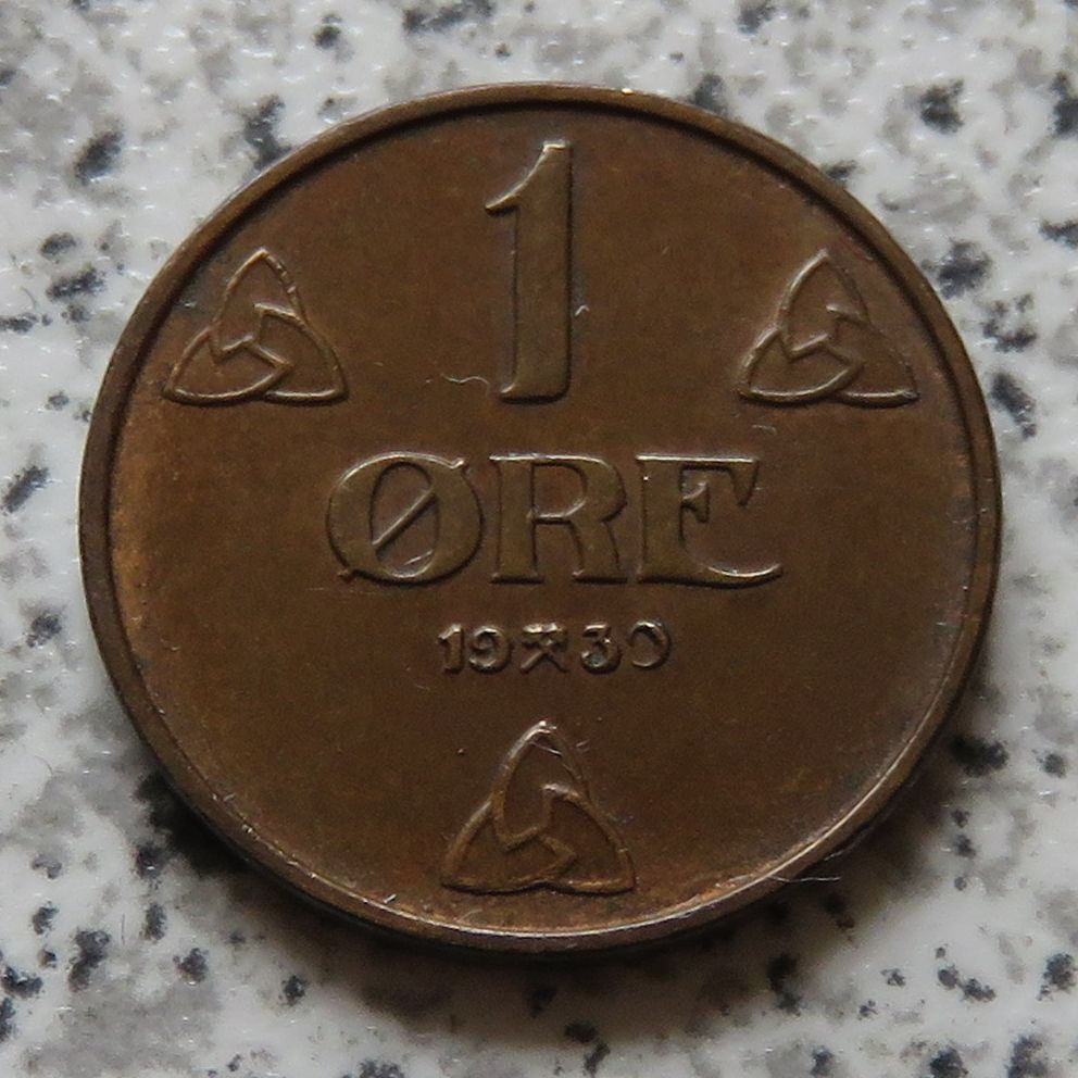  Norwegen 1 Öre 1939 oder 1930   
