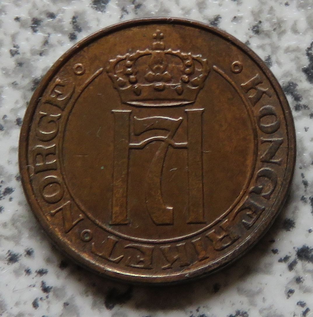  Norwegen 1 Öre 1939 oder 1930   