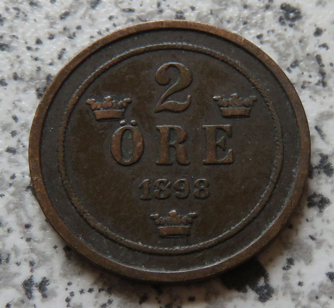  Schweden 2 Öre 1898   
