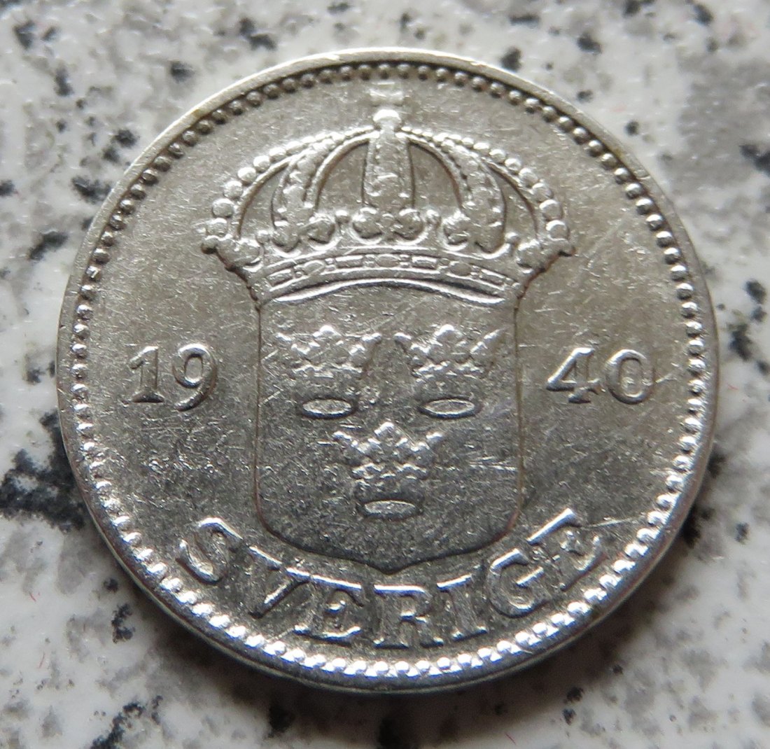  Schweden 25 Öre 1940   