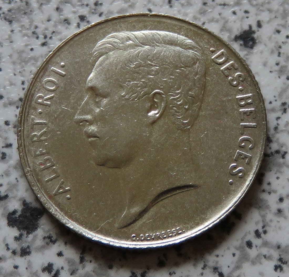  Belgien 1 Franc 1913, französisch   
