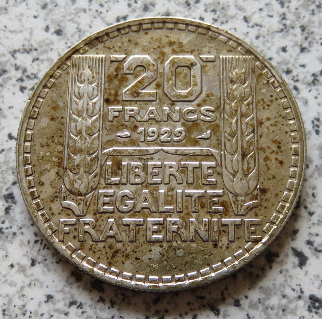  Frankreich 20 Francs 1929   
