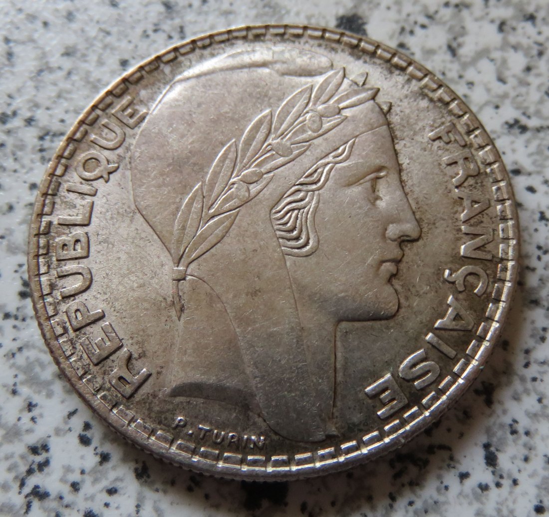  Frankreich 20 Francs 1938   