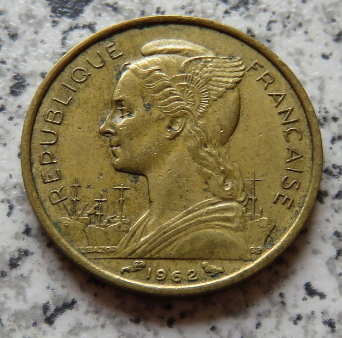  Reunion 10 Francs 1962   