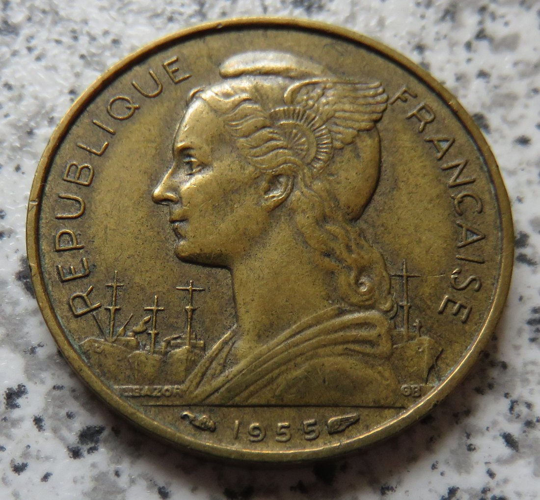  Reunion 20 Francs 1955   