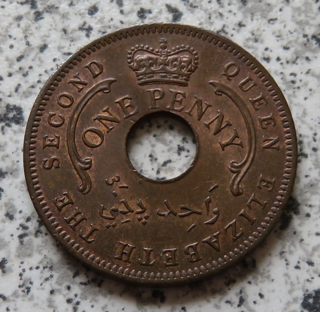  Nigeria 1 Penny 1959   
