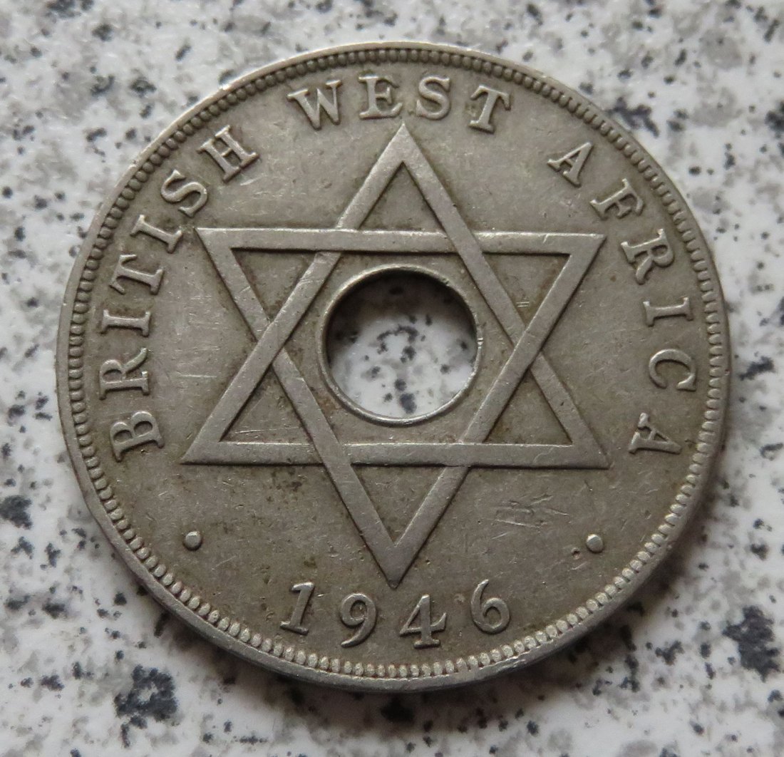  British West Afrika 1 Penny 1946 KN   