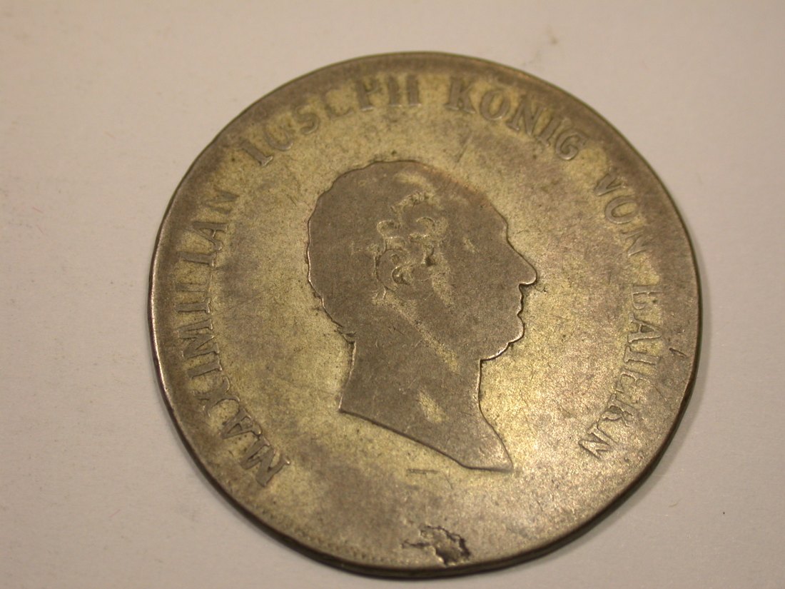  J12  Bayern  20 Kreuzer 1810 in s-ss AKS50  Originalbilder   