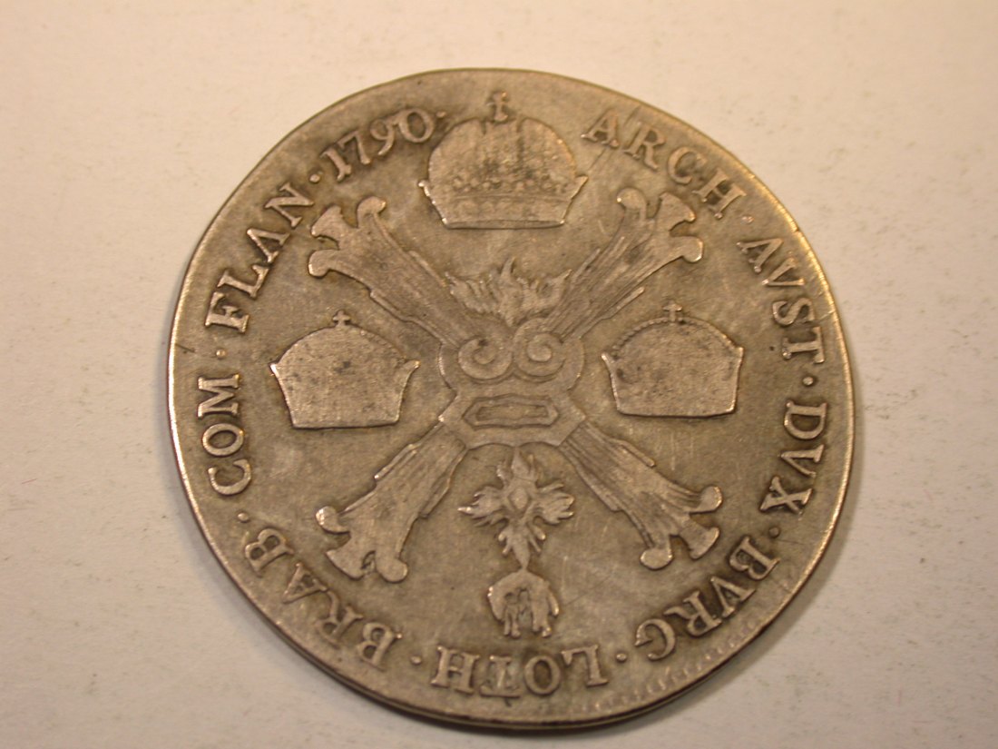  J12  RDR Österreich 1/4 Taler 1790 in f.ss  Originalbilder   